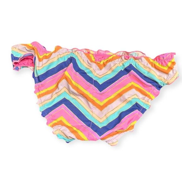 VICTORIA’S SECRET Women’s Rainbow Chevron Cheeky Bikini Bottom Size Small - Picture 3 of 6